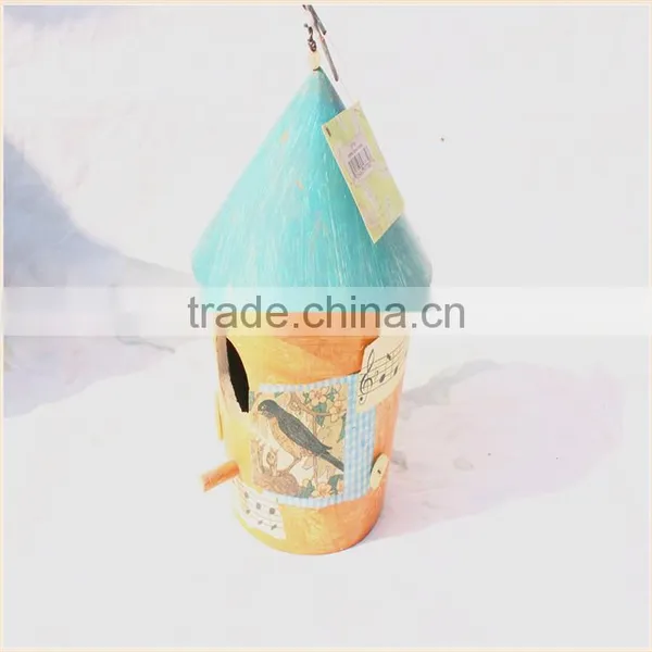 China Supplier Crafts Hang Christmas Wooden Bird House Wholesale Modern Design Wooden Bird House High Quality Wooden Bird House photo-2