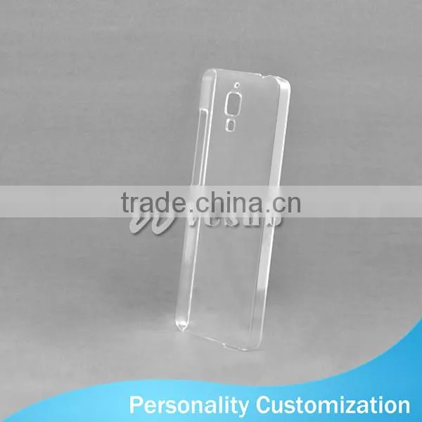 Wholesale Custom Design Light Weight Bulk 3D Clear Blank Sublimation Plastic Cell Phone Case For Xiaomi Mi4 photo-2