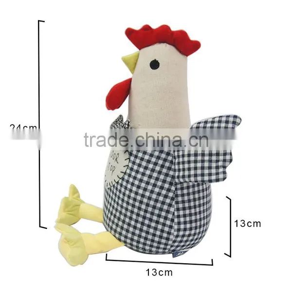 Store More Cute Animal Cotton Cock Door Stop With Bow-Tie photo-2