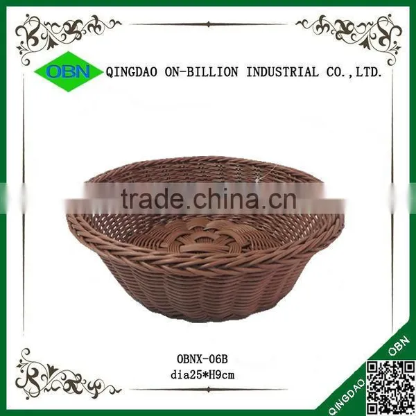 Artificial Decorative Plastic Rattan Fruit Basket photo-2