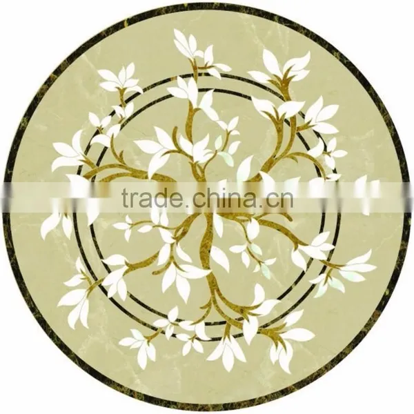 Luxury Classic Baroque Style Hand Inlay Marble Medallion Pattern for Villa Flooring BF12-03314b photo-3