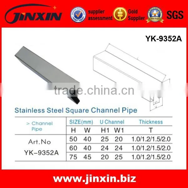 China Cheap Stainless Steel Handrail Pipe Slot Pipe YK-9352A photo-2