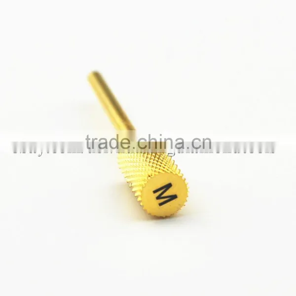 Type Medium Total Length 40MM Shank Diameter Barrel Ball Golden Carbide Burr for Nail HUAXING JIANGYIN photo-3