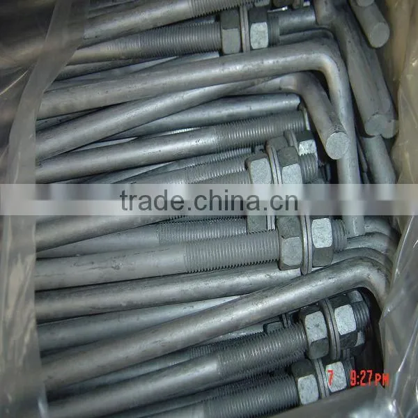 1/2"*16"galvanized Anchor Bolt With Nuts and Washers on Hot Sale photo-2