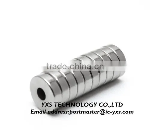 10 x 3mm Hole: 3mm N35 Ring Strong Neodymium Magnet Powerful Neodimio Super Rare Earth Magnets photo-2