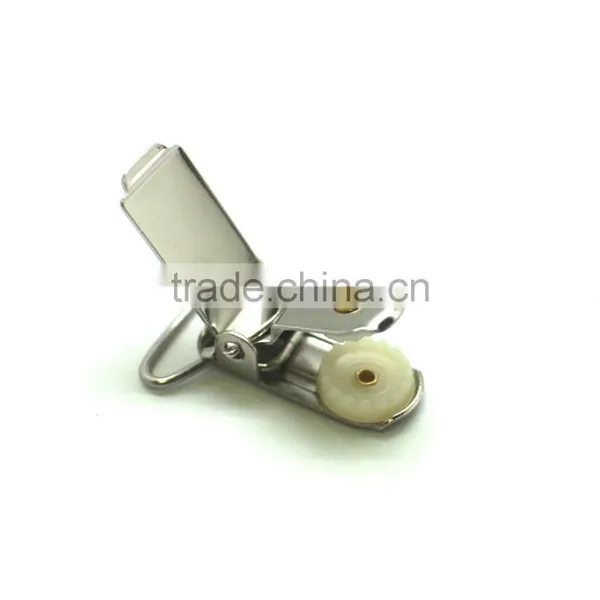 High Quality Stamping Steel Metal Suspender Clip With Plastic Teeth Inside for Garment, Cloth Clip photo-2