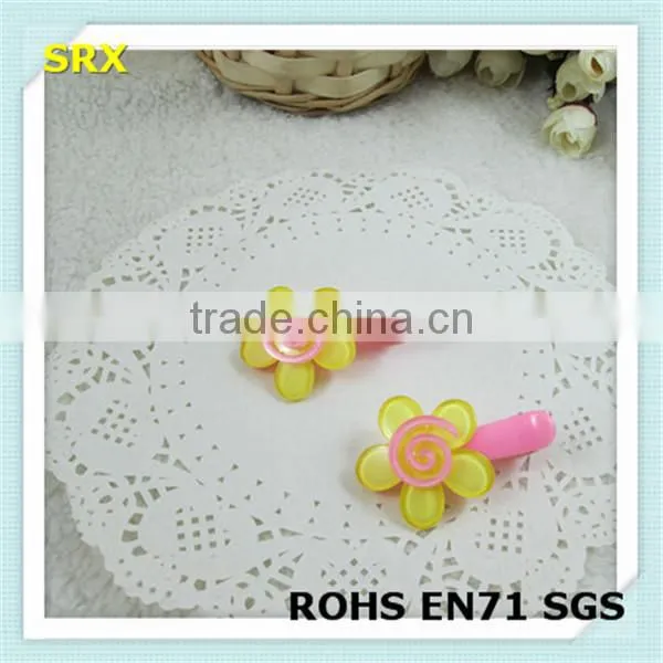Fancy Flower Shaped Pretty Baby Plastic Hair Clip photo-3