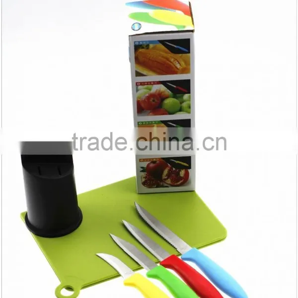 51005 5pcs Non-stick Knife With pp Stand photo-4