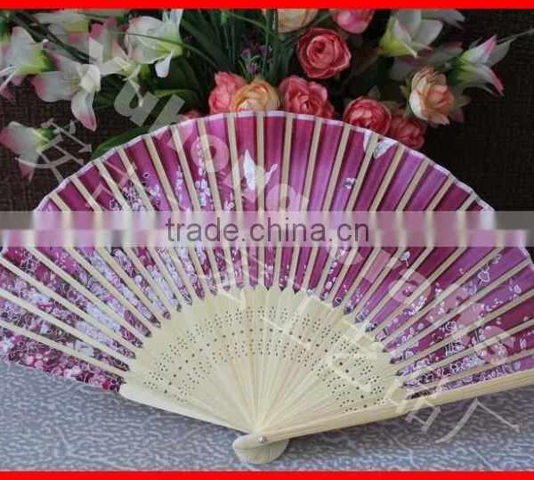 Beautiful Japanese Silk Foldable Fan photo-3