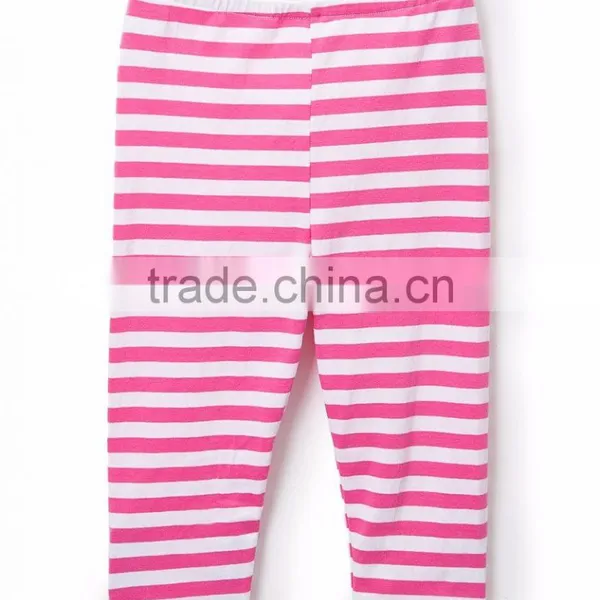 Capri Yoga Pants Green & White Stripe Girls Capri Pants High Quality Women Designer Capri Pants photo-2