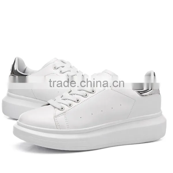 Simple Classics Brand Women Leather Casual Shoes Sneakers Sample for Female, Adults Casual Leather Shoes Good Quality From China photo-4