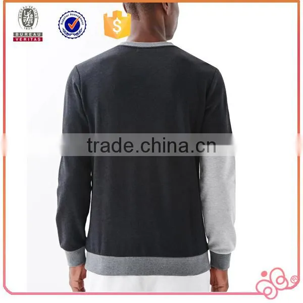 2016 Split Joint New Design Crewneck Mens Custom Sweatshirt photo-2