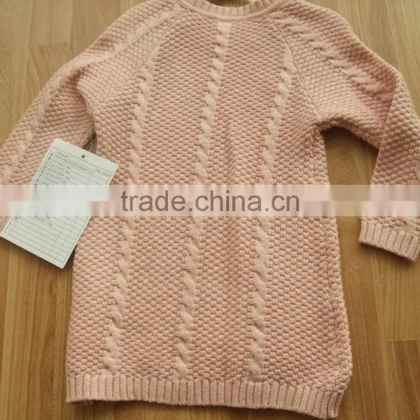High Quality Baby Girls Sweater Design With Shoulder Woode Button(BKNB5564) photo-4