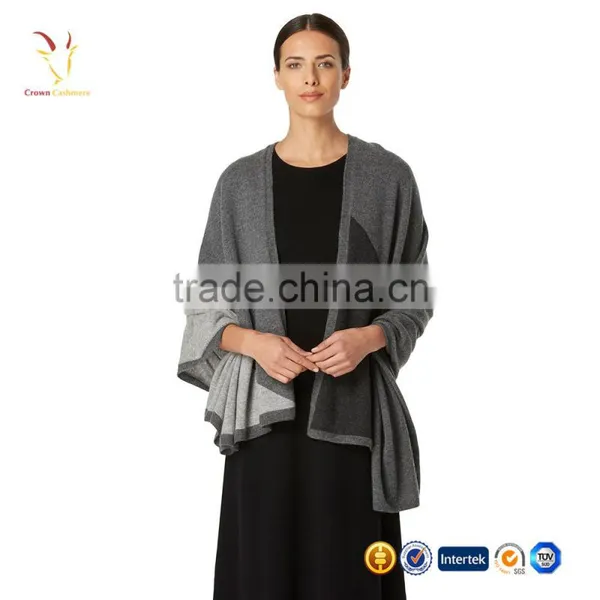Designer Shawls And Wraps Grey 100 Cashemre Pashmina Shawl Wrap photo-2