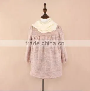 2015 Latest Girl Peppy Like Dress Pure Color Kid Clothing for School Baby Dress photo-4