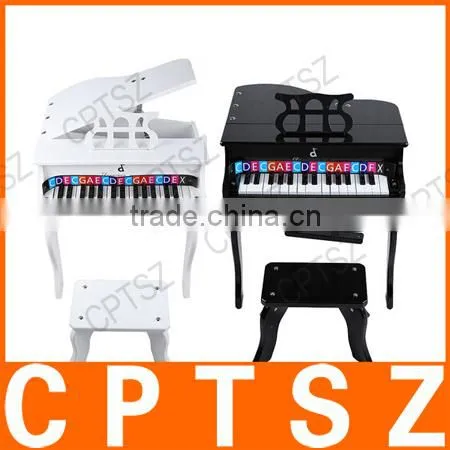 30 Keys Hardwood Learn-To-Play Piano Musical Instrument Toy Gift With Bench for Kid Child Baby Beginner Amateur photo-4