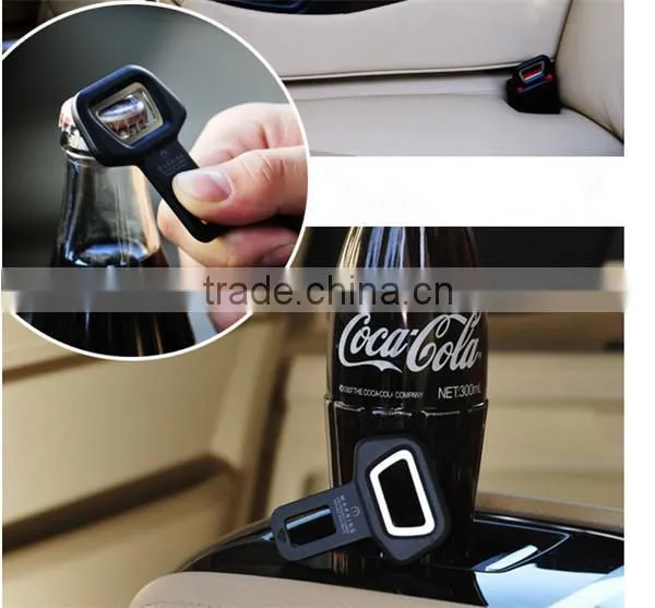 Best Price Car Safety Belt Clip Brand New and High Quality Car Seat Belt Buckle Vehicle-mounted Bottle Opener Dual-use photo-4