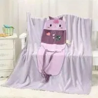 Wholesale 2 Style Multi-Functional Pillow And Blankets,110*150cm New 300 Gram Flannel Blanket ,Air-Conditioned By The Office Lunch Break Dual Quilt,Real Material, Blanket Package Edge Design,Personalized Birthday Christmas Gifts. photo-3