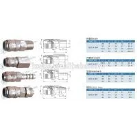 QKD-X Brass Single Shut-off Quick Disconnects Coupler photo-2