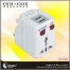 NT380 White Travel Adaptor With Dual USB Charger For Gift&Worldwide Use