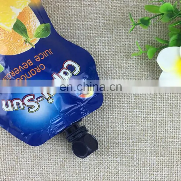 Hot Sale Custom Shape Stand up Resealable Juice/milk/liquid Stand up Pouch With Spout photo-2