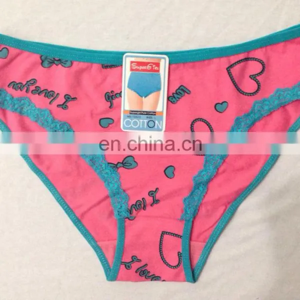 OEM Cotton Sexy Young Women Tight Panties Pretty Girls Underwear photo-3