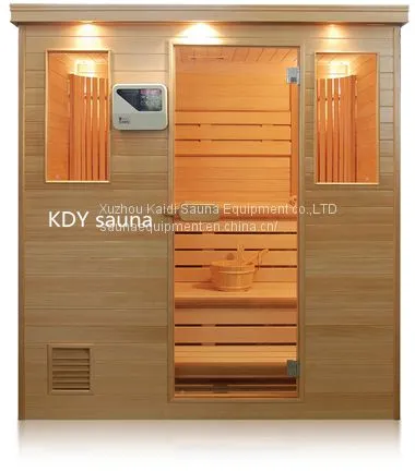 Traditional Design Mini Solid Wood Sauna Room Factory Made Sauna Steam Room