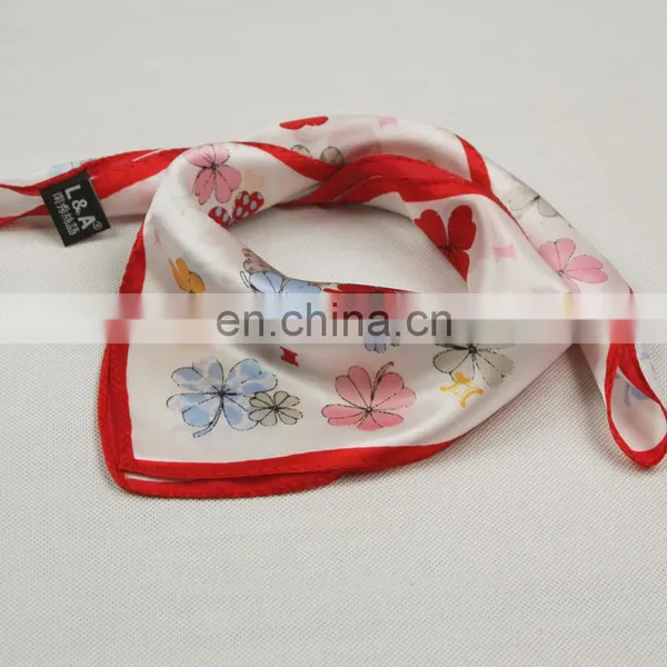 High Quality Women Silk Foulard Scarf photo-2