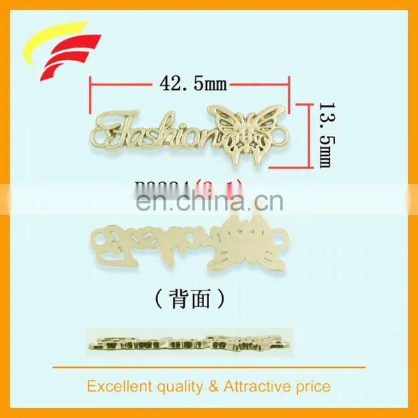 Zinc Alloy Cut Out 3D Logo Label , Metal Sewing Label With Custom Letters photo-2