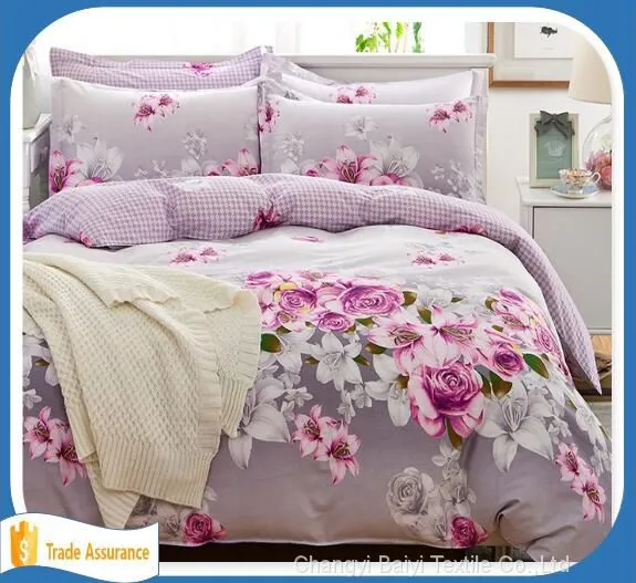 Factory Supply Home Textile Fabric Brushed Soft Bedsheets Polyester Fabric photo-4