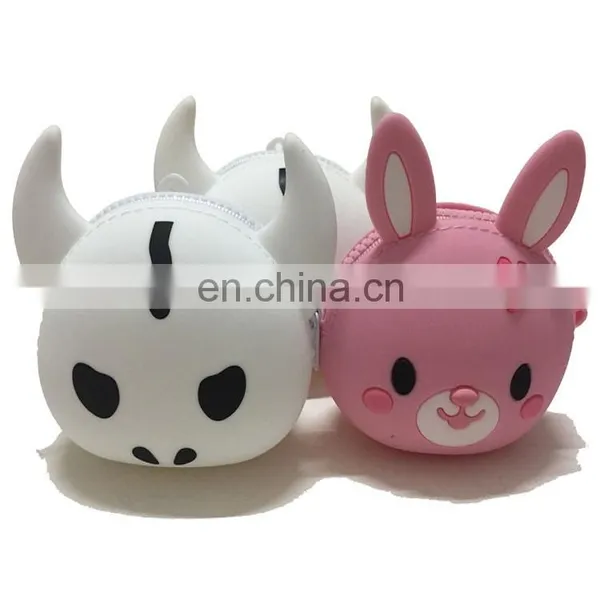 Women Girls Bunny Coin Purse Cartoon Silicone Rabbit Change Purse Change Coin Wallet Bag photo-6