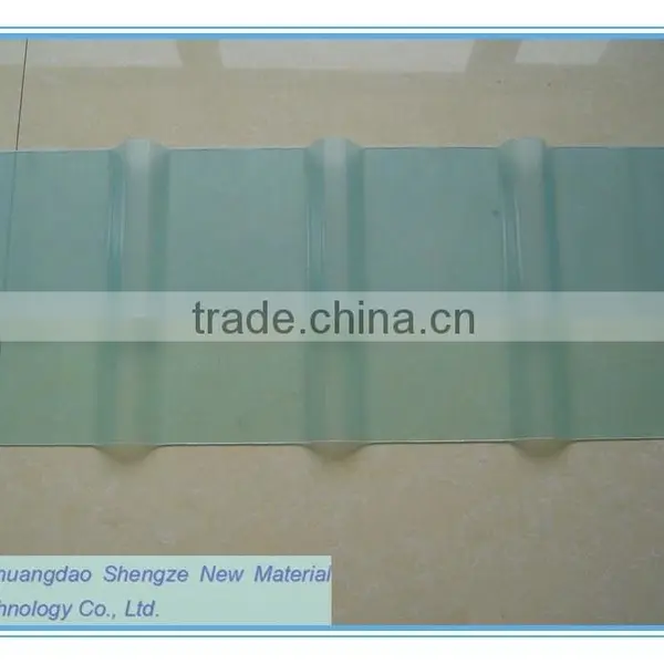 FRP Skylight Roof/workshop Transparent Tile/ Transparent Wave Shape Sheet photo-2