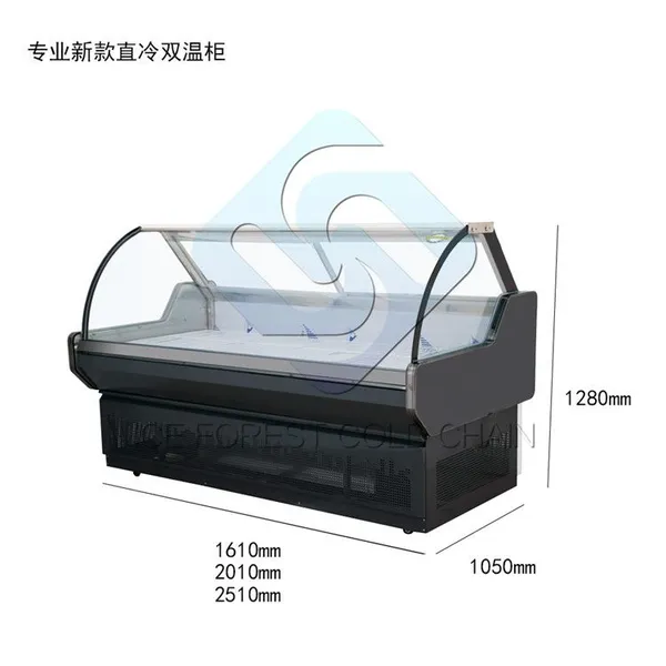 Commercial Meat Display Showcase Chiller Freezer Counter