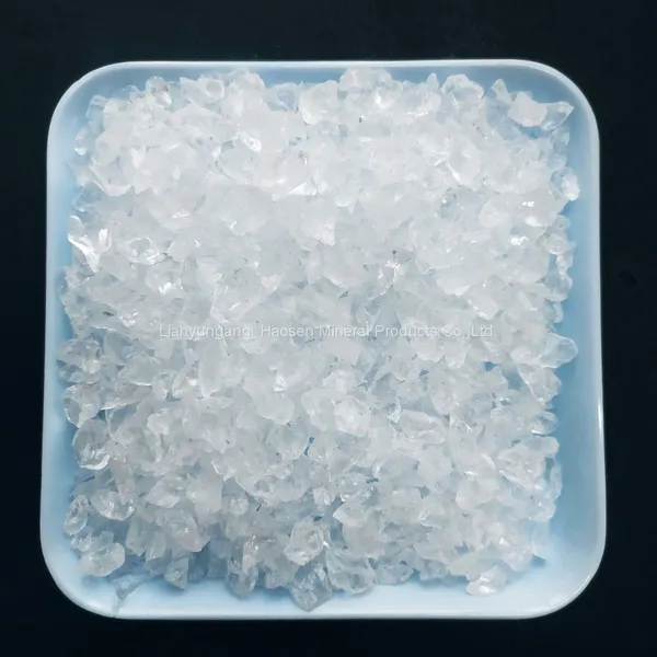 5-15mm High Purity Fused Silica Sand, Transparent White Silica Sand photo-2