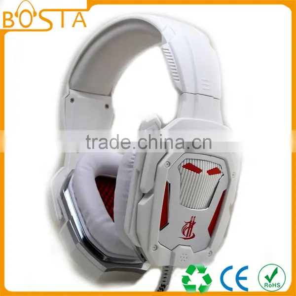 Wholesale Factory Design Fashion Stereo Best Selling 7.1 Sound LED Gaming Headsets photo-5
