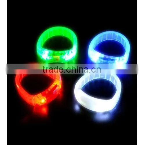 12 PC LED Light Up Bangle Bracelets Wristbands Assorted Colors Party Favors photo-2