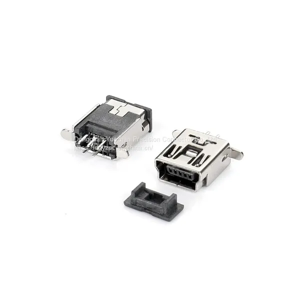 Дешевая мини-USB-коннекторная сборка с разъемом DIP типа Female 5PIN