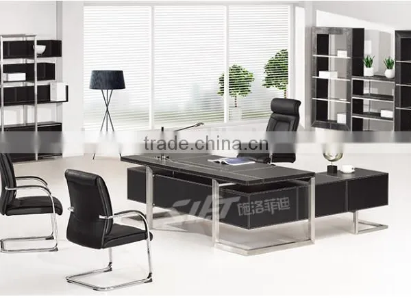 HL Series Fashionable Metal Frame Leather Covered Cabinet photo-2