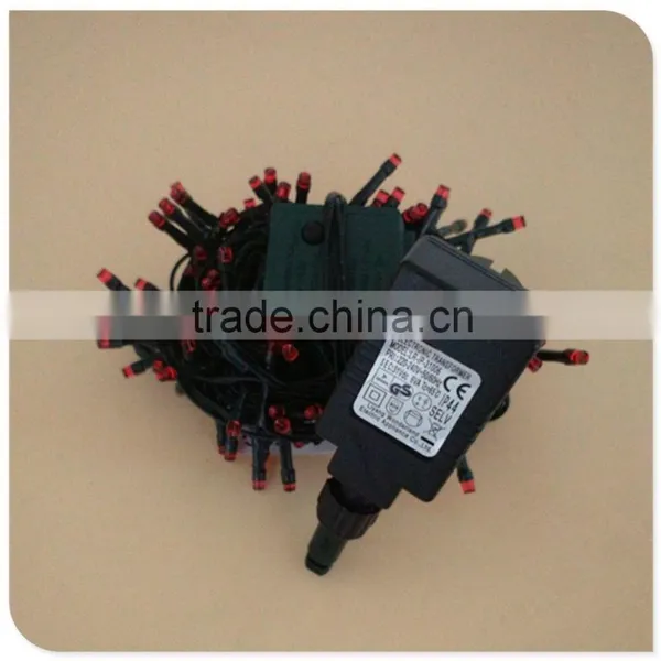 50LED Red Christmas String Light With Adaptor Outdoor Use Led Christmas Decor,street Lights Factory Wholesale in Taizhou photo-4