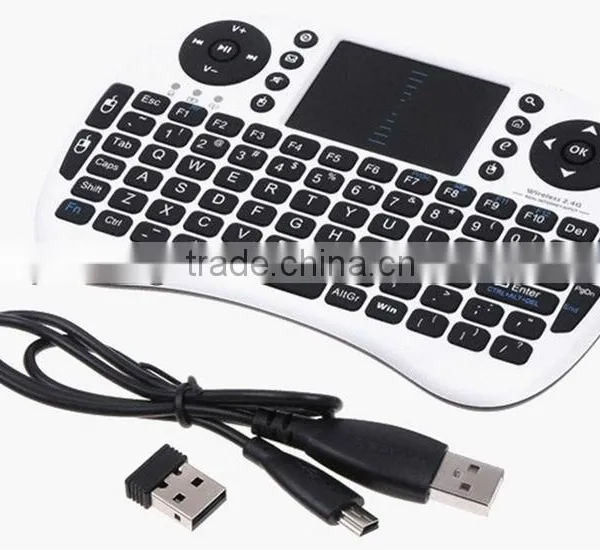 Wireless Universal keyboard multimedia remote control keyboard with touchpad