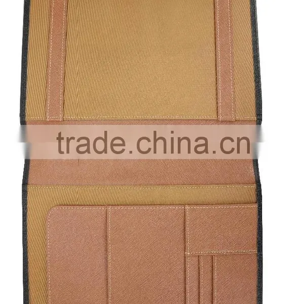 Wholesale High Quality Custom Zip A4 Size Genuine Saffiano Leather Office File Bag Document Folder Notebook photo-6