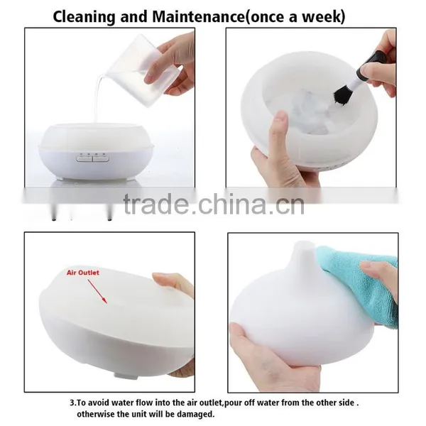 Low Price 300ml Spa and Hotel New Ultrasonic Humidfier Air Purifier With Aroma Frangrance photo-4