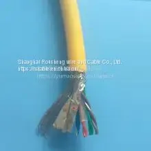 Yellow PU PUR Salt Water Protection Cable Twisted Pair Shielded 4*2*24AWG Underwater Monitoring Cable photo-2