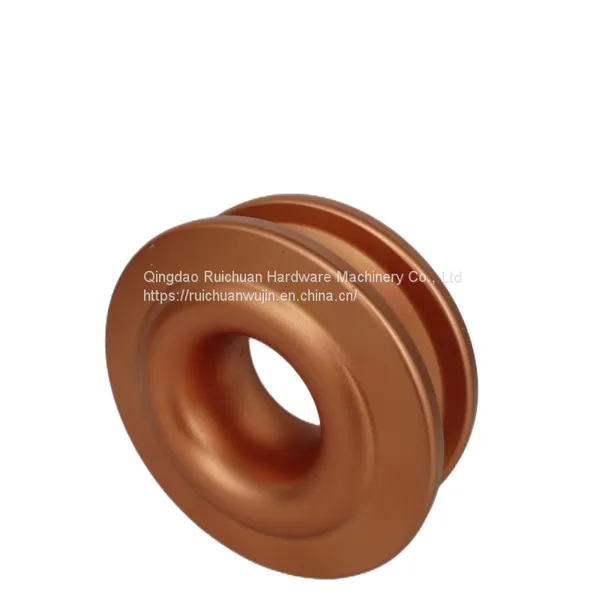 Outdoor Off-road Vehicle Aluminum Alloy Winch Pulley Trailer Rescue Traction Circular Pulley Car Modified Pulley 10T photo-5