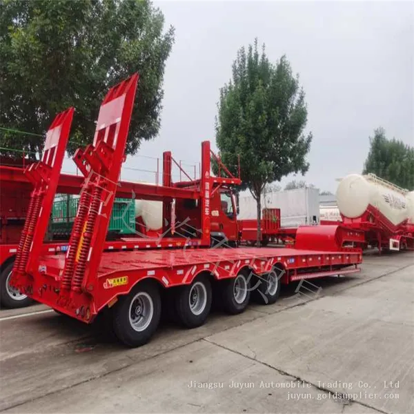 Low Flatbed Semi-trailer Heavy Duty Flatbed Export Semi-trailer Wire Spool Semi-trailer