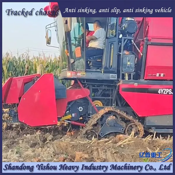 Corn Harvester Installed With Track Chassis for Normal Harvesting on Muddy Ground photo-3