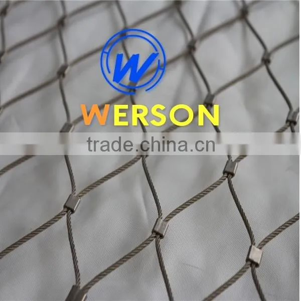 Diamond Rope Mesh and Ferrule Mesh,anti Bird Mesh,stainless Steel Wire Rope Mesh for Staircase | Generalmesh photo-4