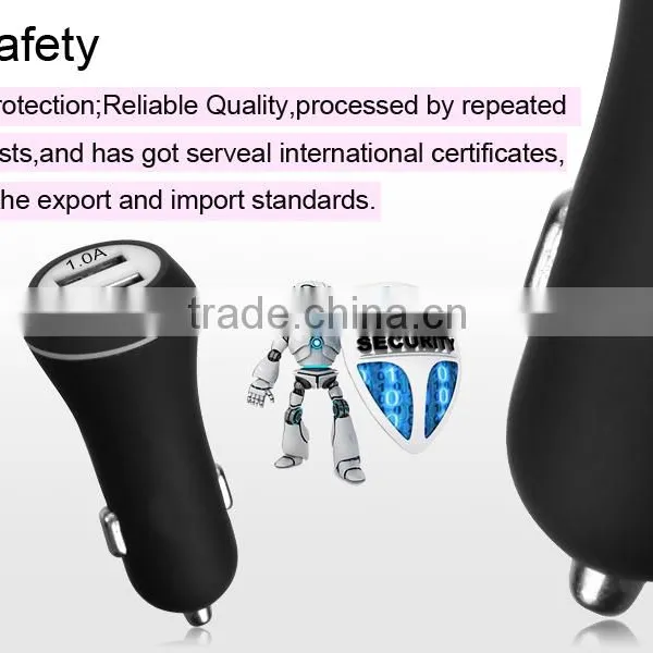 OEM Single 12v 3100amp 2 Port Usb Car Charger With Rubber Painting photo-4