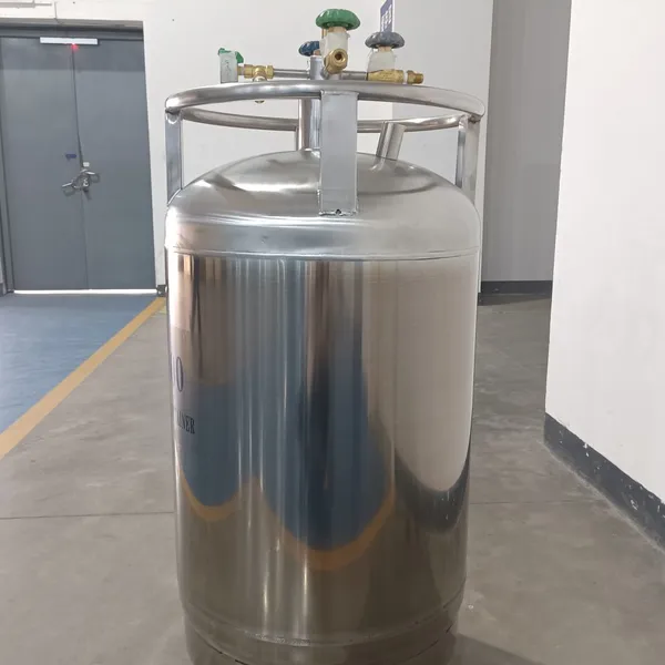 Self Pressurized Tank YDZ-150 Price Discount Laboratory Stainless Steel Liquid Nitrogen Tank photo-2