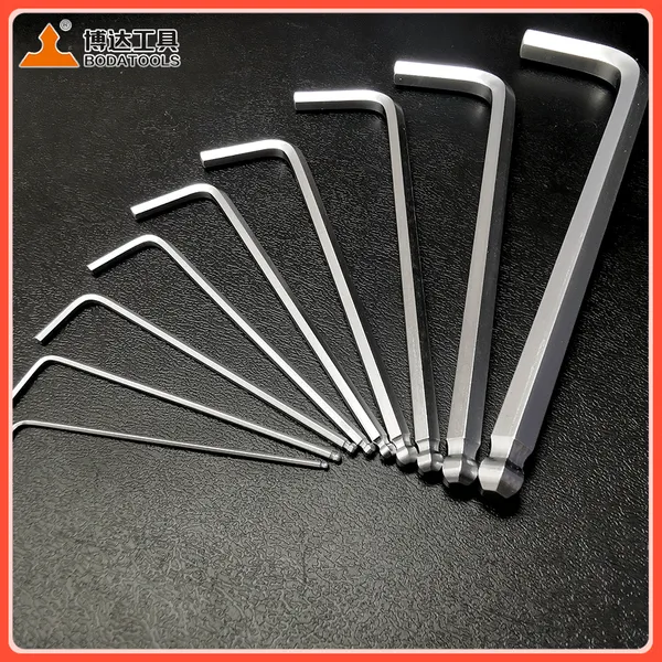 Industrial-grade Ball-end Hexagonal Wrench Set 1.5-10mm Extended L-shaped 9-piece Set of Screw Wrenches for Wholesale and Customization photo-5
